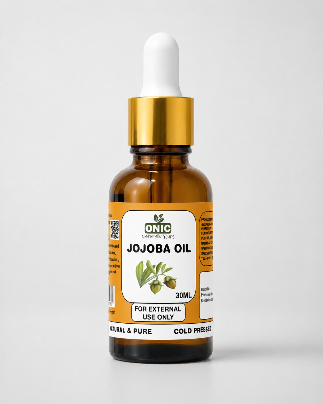 ONIC Jojoba Oil | Lightweight Natural Oil for Skin, Hair & Scalp Care