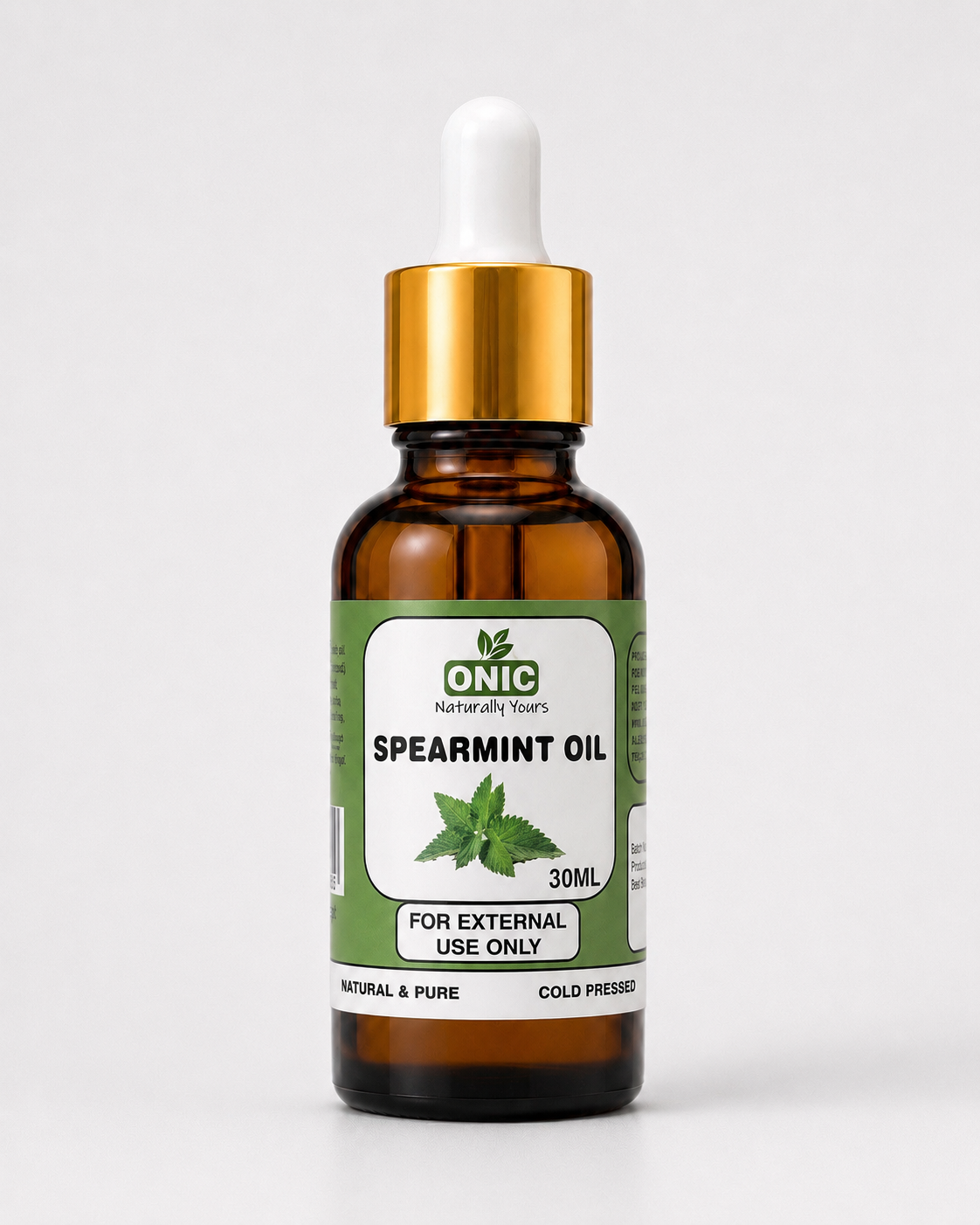 ONIC Spearmint Oil | Pure Essential Oil for Skin, Hair & Aromatic Care